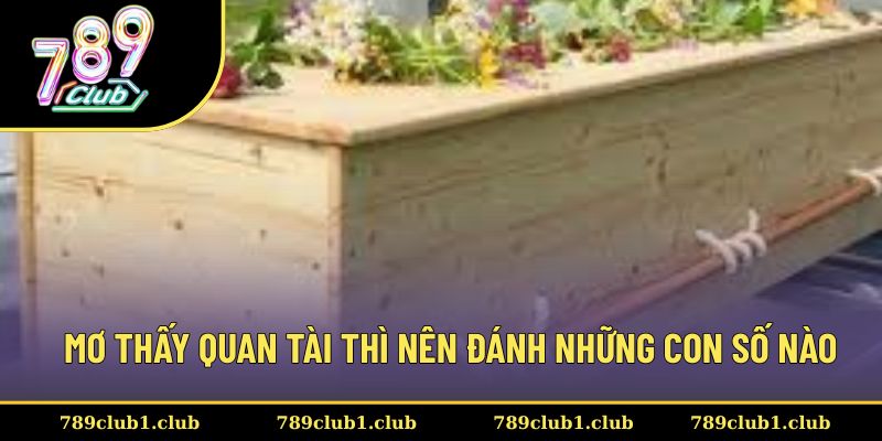 Thành viên dựa vào mơ thấy quan tài để lựa chọn số chuẩn